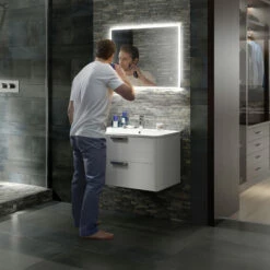 HIB Vega 80 Landscape LED Illuminated Ambient Mirror - 600 X 800mm 8 HIB Vega 80 Landscape LED Illuminated Ambient Mirror - 600 X 800mm -TAP WAREHOUSE Shop vega 80 roomset