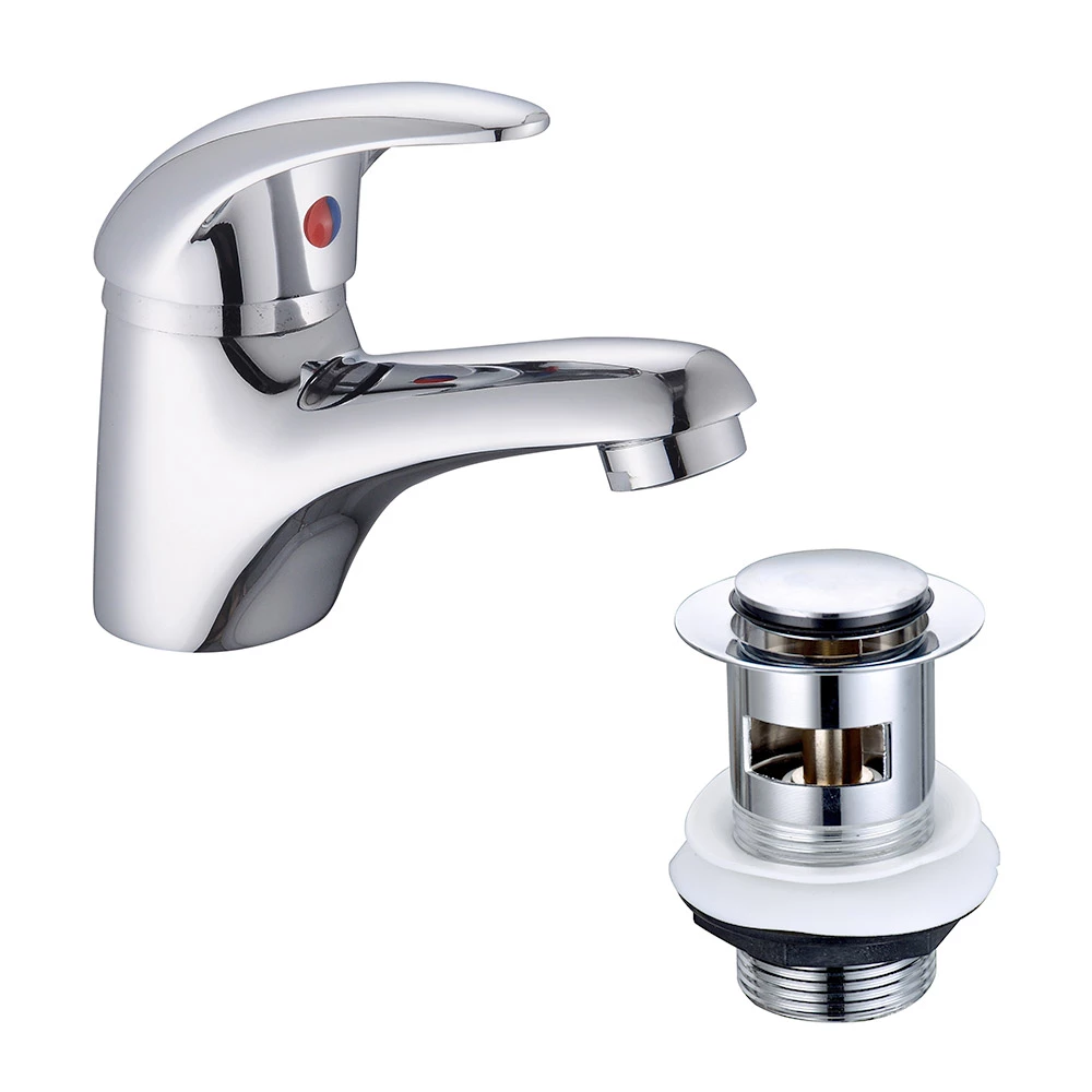 Vellamo Echo Single Lever Chrome Basin Tap & Waste 5 Vellamo Echo Single Lever Chrome Basin Tap & Waste - Image 3