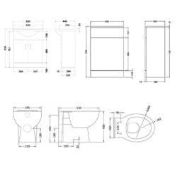 Vellamo Alpine 1150mm 2 Door Furniture Suite With Back To Wall Toilet & Concealed Cistern - Gloss White 15 Vellamo Alpine 1150mm 2 Door Furniture Suite With Back To Wall Toilet & Concealed Cistern - Gloss White -TAP WAREHOUSE Shop vellamo 1150 2door wc unit tech