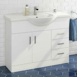 Vellamo Alpine 1060mm Floorstanding Vanity Unit & Basin - Gloss White 10 Vellamo Alpine 1060mm Floorstanding Vanity Unit & Basin - Gloss White -TAP WAREHOUSE Shop vellamo alpine 1060mm floor vanity unit basin