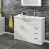 Vellamo Alpine 1060mm Floorstanding Vanity Unit & Basin - Gloss White 2 Vellamo Alpine 1060mm Floorstanding Vanity Unit & Basin - Gloss White -TAP WAREHOUSE Shop vellamo alpine 1060mm floorstand vanity unit white