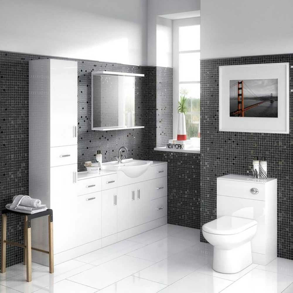 Vellamo Alpine 500mm Back To Wall WC Toilet Unit - 330mm Deep 4 Vellamo Alpine 500mm Back To Wall WC Toilet Unit - 330mm Deep - Image 2