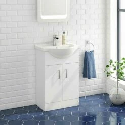 Vellamo Alpine 550mm Floorstanding Vanity Unit & Basin - Gloss White 12 Vellamo Alpine 550mm Floorstanding Vanity Unit & Basin - Gloss White -TAP WAREHOUSE Shop vellamo alpine 550 vanity unit basin