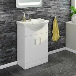 Vellamo Alpine 550mm Floorstanding Vanity Unit & Basin - Gloss White 13 Vellamo Alpine 550mm Floorstanding Vanity Unit & Basin - Gloss White -TAP WAREHOUSE Shop vellamo alpine 550mm vanity unit