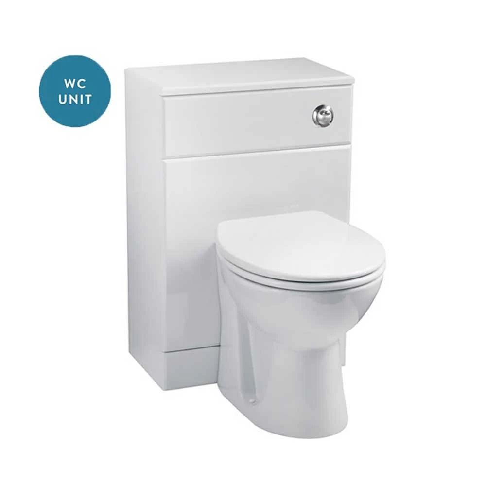 Vellamo Alpine 1050mm 2 Door Furniture Suite With Back To Wall Toilet & Concealed Cistern - Gloss White 6 Vellamo Alpine 1050mm 2 Door Furniture Suite With Back To Wall Toilet & Concealed Cistern - Gloss White - Image 4
