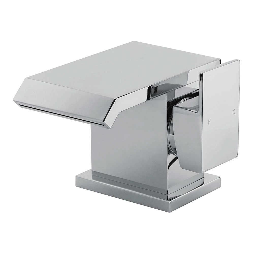 Vellamo Angel Waterfall Mono Basin Mixer With Clicker Waste 4 Vellamo Angel Waterfall Mono Basin Mixer With Clicker Waste - Image 2