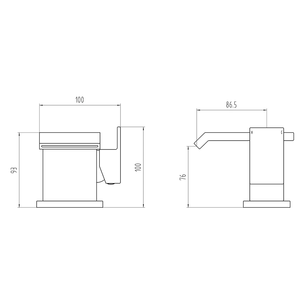 Vellamo Angel Waterfall Mono Basin Mixer With Clicker Waste 9 Vellamo Angel Waterfall Mono Basin Mixer With Clicker Waste - Image 7