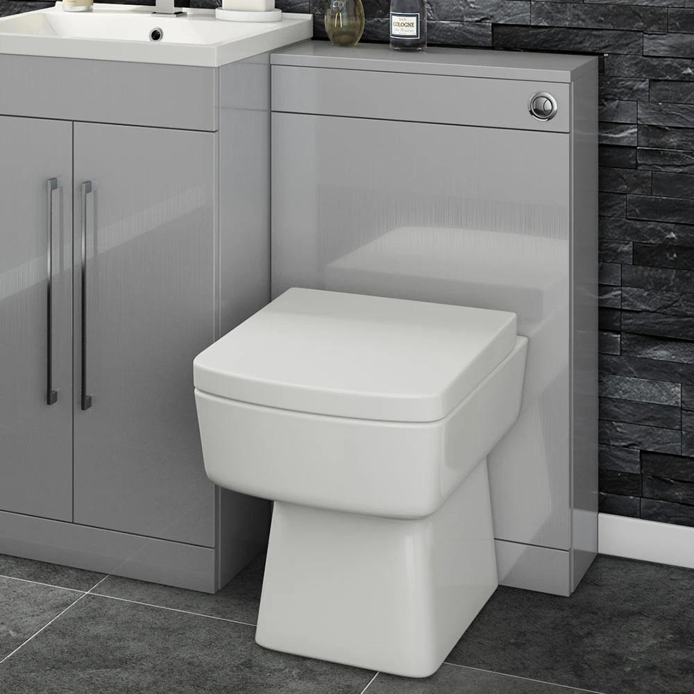 Vellamo Aspire Back To Wall WC Toilet Unit - Gloss Grey 3 Vellamo Aspire Back To Wall WC Toilet Unit - Gloss Grey