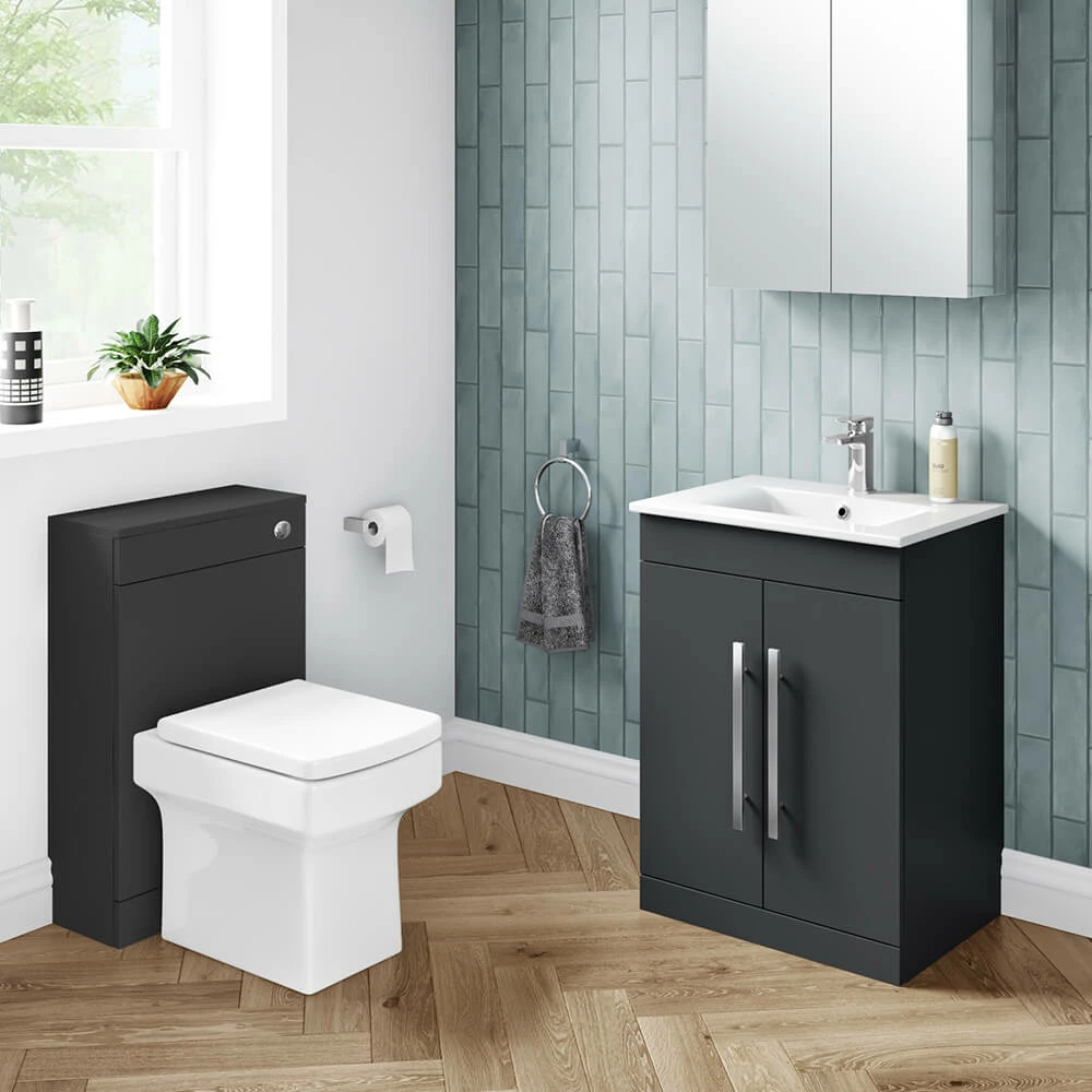 Vellamo Aspire Back To Wall WC Toilet Unit - Matt Grey 5 Vellamo Aspire Back To Wall WC Toilet Unit - Matt Grey - Image 3