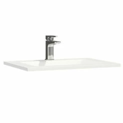 Vellamo Aspire 600mm Floorstanding 2 Door Vanity Unit & Thin Ceramic Basin - Matt Grey -TAP WAREHOUSE Shop vellamo aspire thin ceramic basin 600 cutout 2