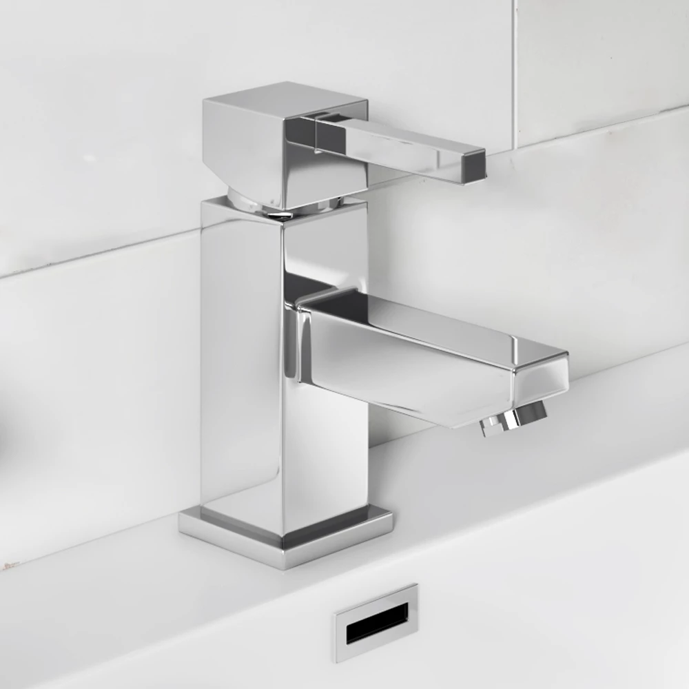 Vellamo Blox Square Basin Mixer Tap & Waste 3 Vellamo Blox Square Basin Mixer Tap & Waste