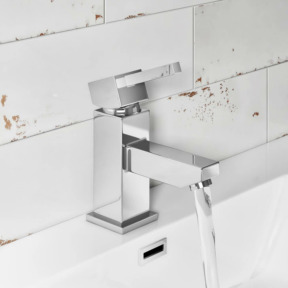 Vellamo Blox Square Basin Mixer Tap & Waste 6 Vellamo Blox Square Basin Mixer Tap & Waste - Image 4