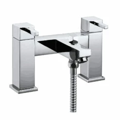 Vellamo Blox Bath Shower Mixer With Shower Kit -TAP WAREHOUSE Shop vellamo blox bath shower mixer kit cutout