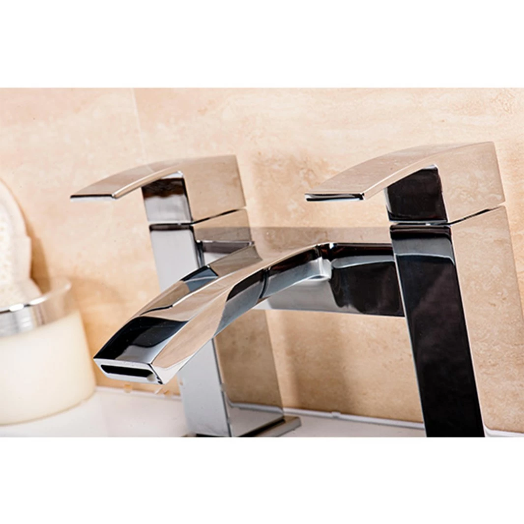 Vellamo City Waterfall Basin Mixer & Bath Filler Value Pack 4 Vellamo City Waterfall Basin Mixer & Bath Filler Value Pack - Image 2