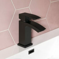 Vellamo City Matt Black Basin Mixer Tap & Waste 10 Vellamo City Matt Black Basin Mixer Tap & Waste -TAP WAREHOUSE Shop vellamo city matt black basin mixer lifestyle
