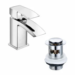 Vellamo City Small Cloakroom Basin Mixer Tap & Waste 10 Vellamo City Small Cloakroom Basin Mixer Tap & Waste -TAP WAREHOUSE Shop vellamo city waterfall mini basin mixer with waste