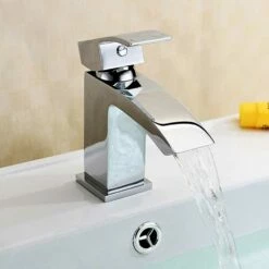 Vellamo City Small Cloakroom Basin Mixer Tap & Waste 9 Vellamo City Small Cloakroom Basin Mixer Tap & Waste -TAP WAREHOUSE Shop vellamo city waterfall mini basin tap with waste