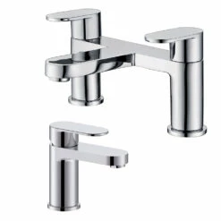 Vellamo Connect Basin Mixer & Bath Filler Pack