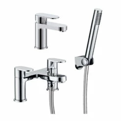 Vellamo Connect Basin Mixer & Bath Shower Mixer Pack