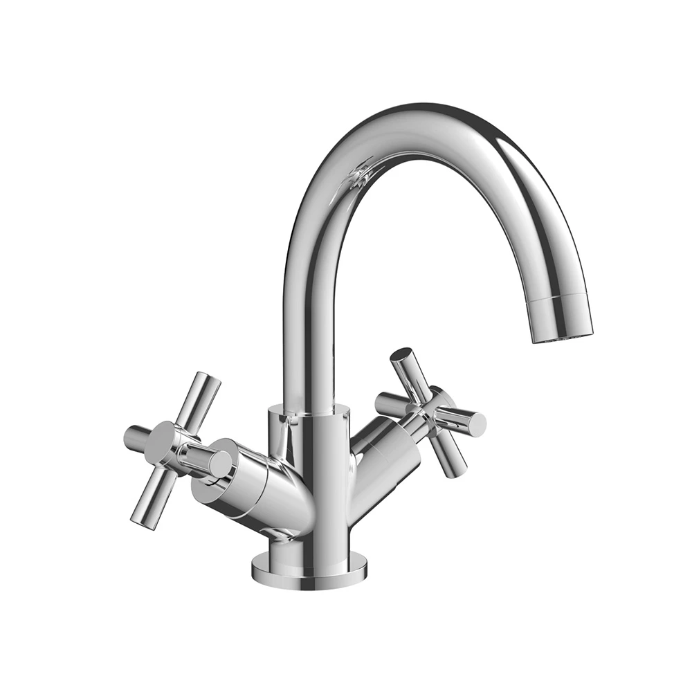 Vellamo Cross Basin Mixer Tap & Waste 4 Vellamo Cross Basin Mixer Tap & Waste - Image 2