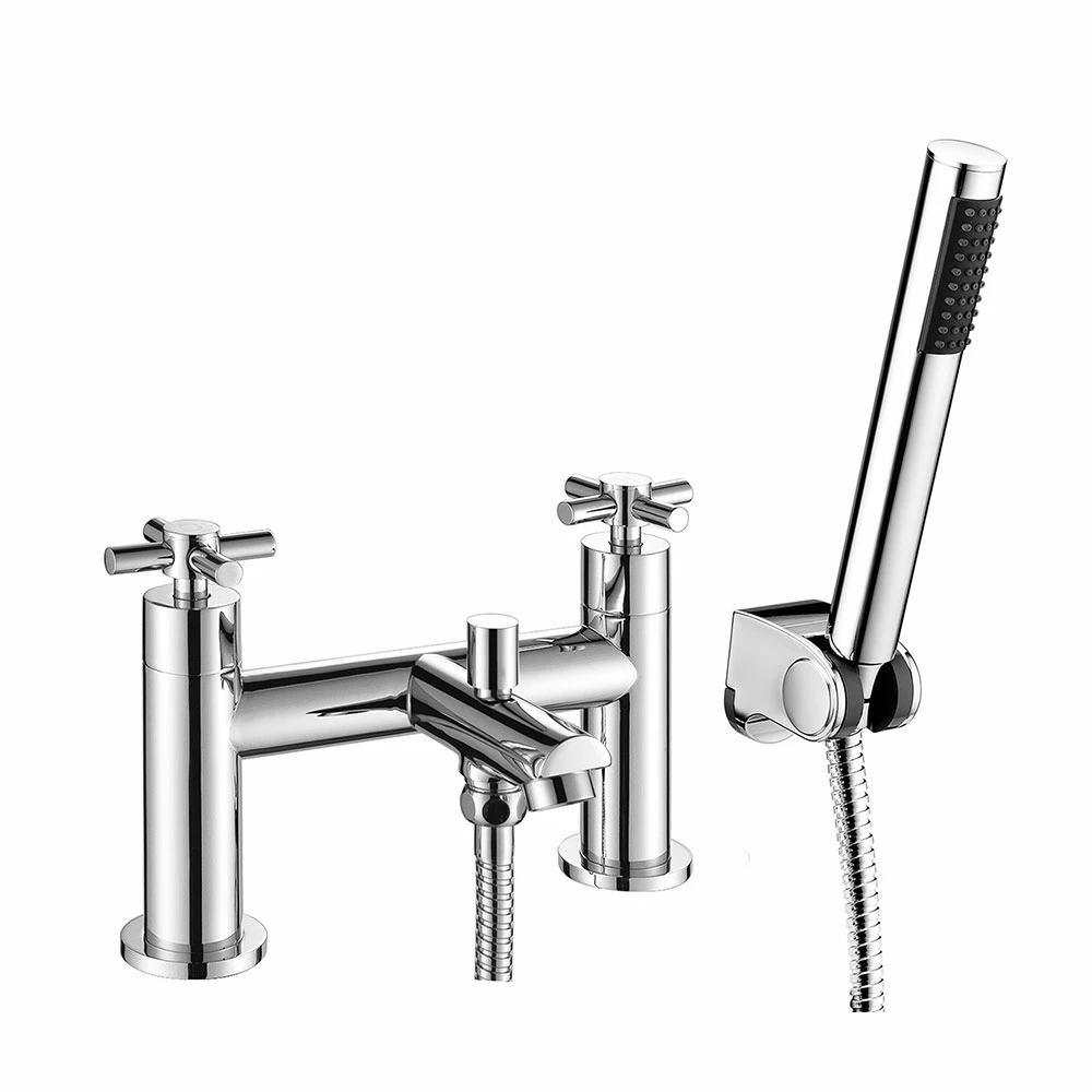 Vellamo Cross Bath Shower Mixer With Shower Kit - Crosshead Handles 5 Vellamo Cross Bath Shower Mixer With Shower Kit - Crosshead Handles - Image 3
