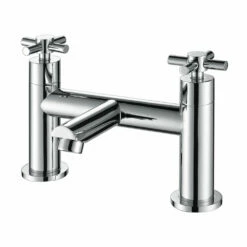 Vellamo Cross Bath Filler - Crosshead Handles 8 Vellamo Cross Bath Filler - Crosshead Handles -TAP WAREHOUSE Shop vellamo cross deck mounted bath filler cutout
