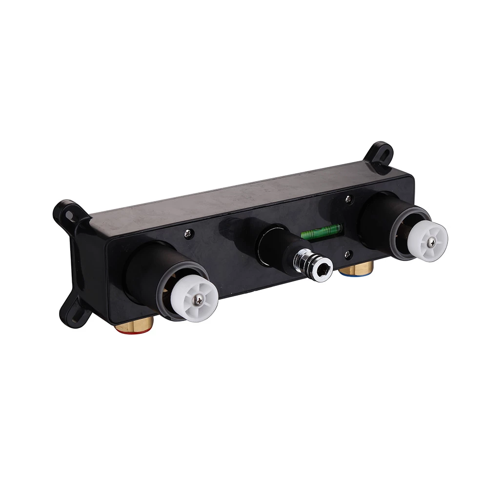 Harbour Clarity Matt Black 3 Hole Wall Mounted Basin Tap With Easy Plumb Installation Kit 7 Harbour Clarity Matt Black 3 Hole Wall Mounted Basin Tap With Easy Plumb Installation Kit - Image 5