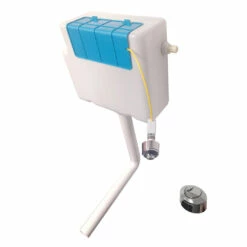 Vellamo Alpine 950mm 1 Door Combination Basin & Toilet Suite - Gloss White -TAP WAREHOUSE Shop vellamo dual flush concealed cistern with chrome button cutout 1