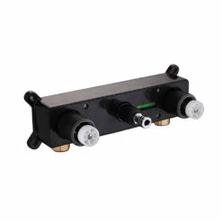 Vellamo Cross Matt Black Crosshead Wall Mounted Tap & Easy Installation Kit -TAP WAREHOUSE Shop vellamo easy plumb tap installation kit