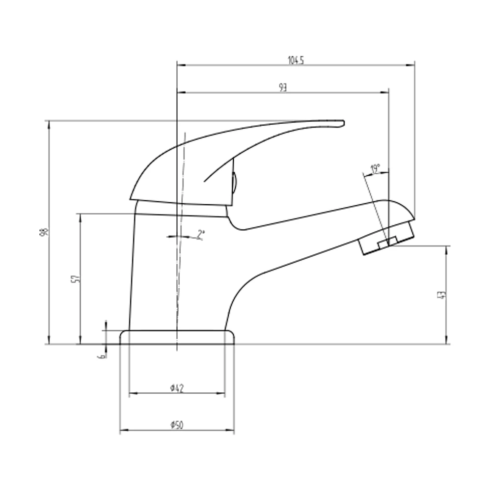 Vellamo Echo Single Lever Chrome Basin Tap & Waste 8 Vellamo Echo Single Lever Chrome Basin Tap & Waste - Image 6