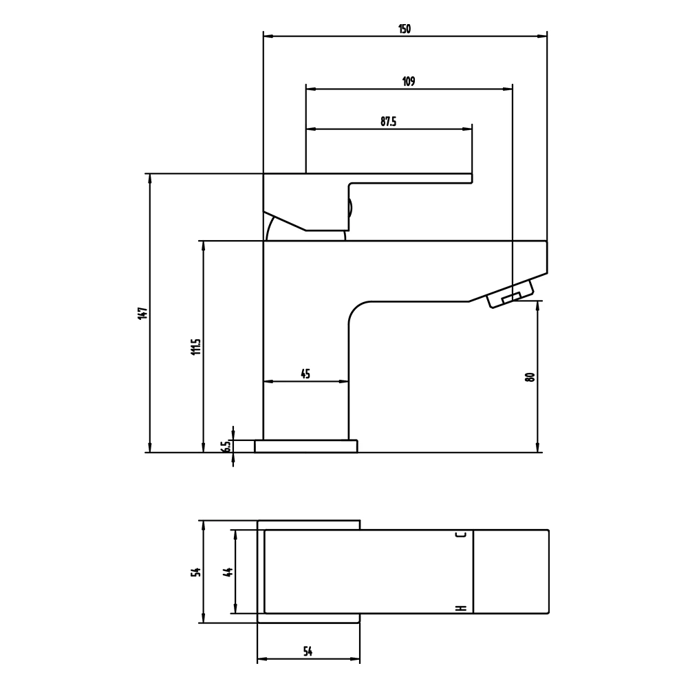 Vellamo Forte Mono Basin Mixer Tap & Waste 8 Vellamo Forte Mono Basin Mixer Tap & Waste - Image 6