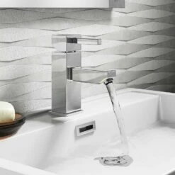 Vellamo Blox Square Basin Mixer Tap & Waste 14 Vellamo Blox Square Basin Mixer Tap & Waste -TAP WAREHOUSE Shop vellamo four