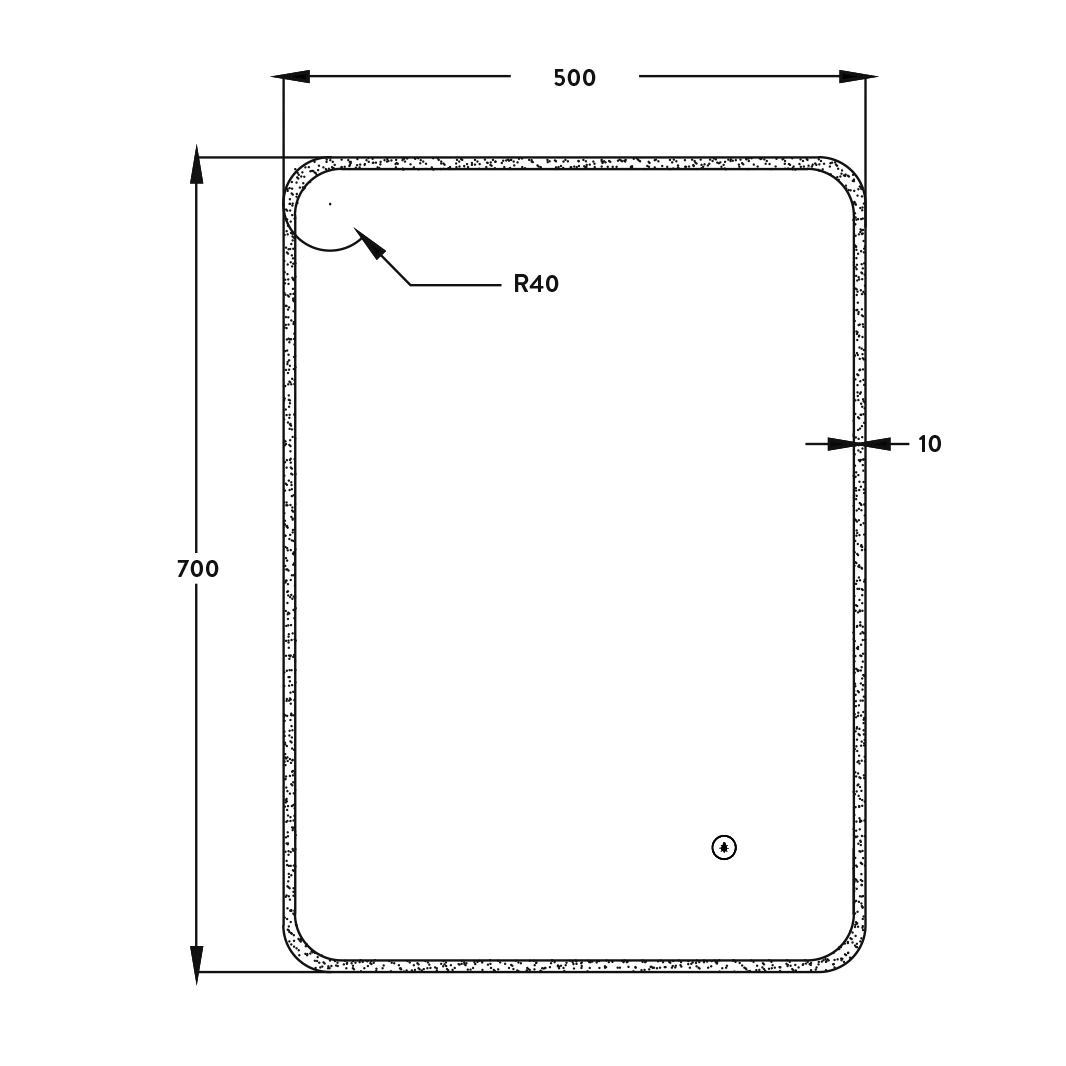 Vellamo LED Illuminated Universal Bathroom Mirror With Demister Pad - 700 X 500mm 6 Vellamo LED Illuminated Universal Bathroom Mirror With Demister Pad - 700 X 500mm - Image 4