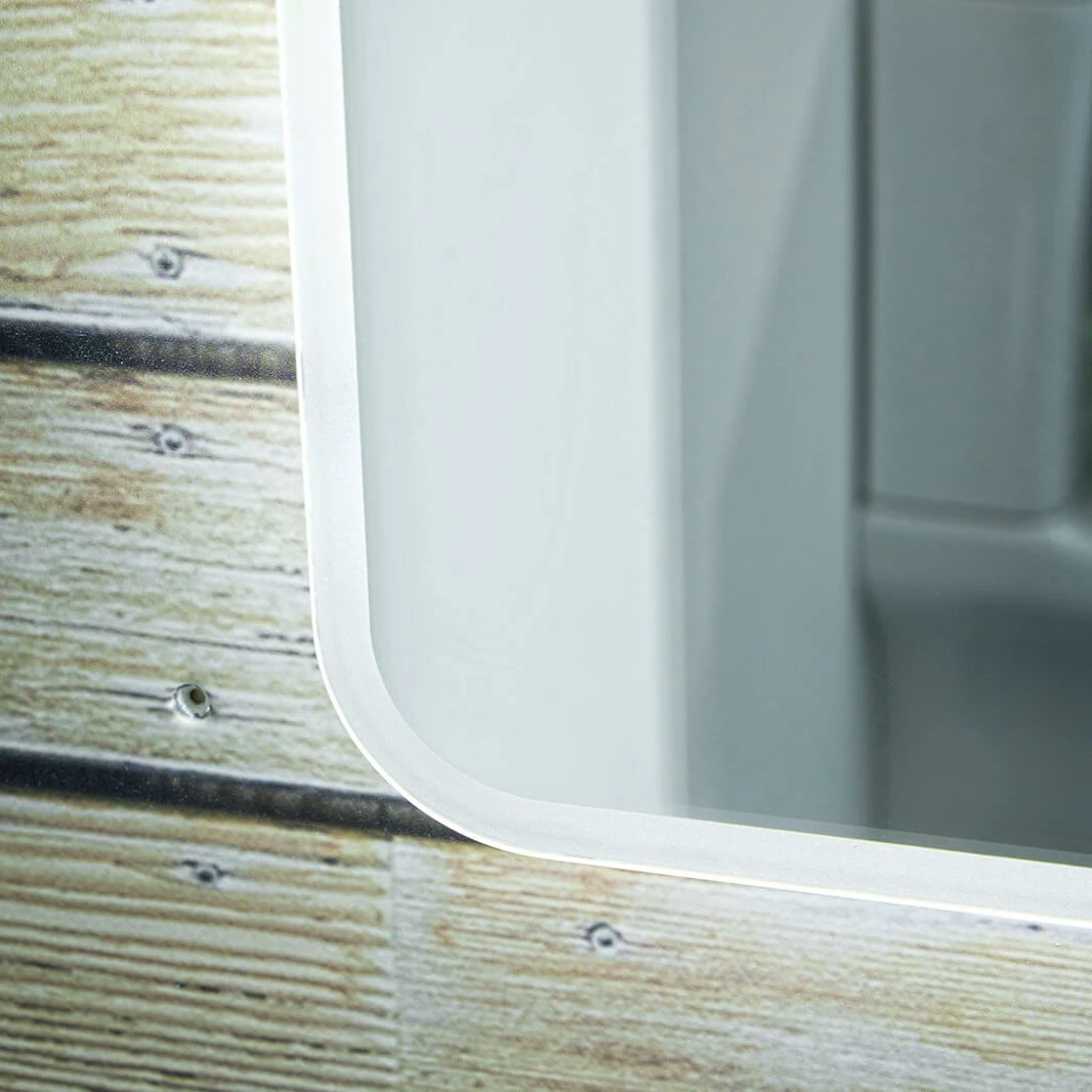 Vellamo LED Illuminated Universal Bathroom Mirror With Demister Pad - 700 X 500mm 4 Vellamo LED Illuminated Universal Bathroom Mirror With Demister Pad - 700 X 500mm - Image 2