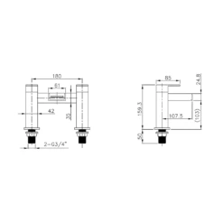 Vellamo Maya Waterfall Bath Filler -TAP WAREHOUSE Shop vellamo maya waterfall bath filler tap tech