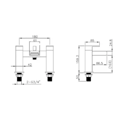 Vellamo Maya Waterfall Bath Shower Mixer With Shower Kit -TAP WAREHOUSE Shop vellamo maya waterfall bath shower mixer kit tech