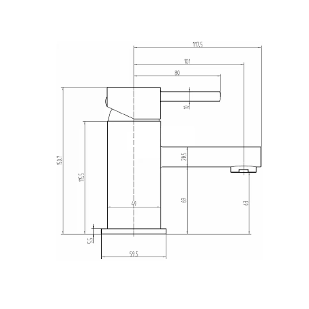 Vellamo Quadro Square Basin Mixer Tap & Waste 8 Vellamo Quadro Square Basin Mixer Tap & Waste - Image 6