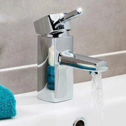Vellamo Quadro Square Basin Mixer Tap & Waste 10 Vellamo Quadro Square Basin Mixer Tap & Waste -TAP WAREHOUSE Shop vellamo quadro square basin mixer tap with waste