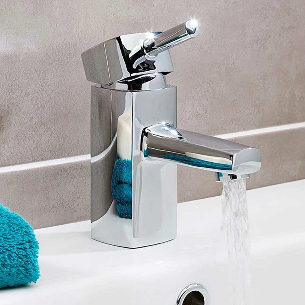 Vellamo Quadro Square Basin Mixer Tap & Waste 5 Vellamo Quadro Square Basin Mixer Tap & Waste - Image 3