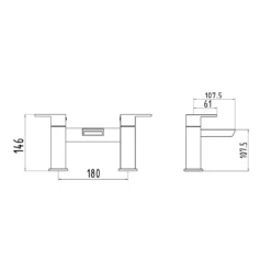 Vellamo Relate Waterfall Bath Filler Tap -TAP WAREHOUSE Shop vellamo relate waterfall bath filler tap tech