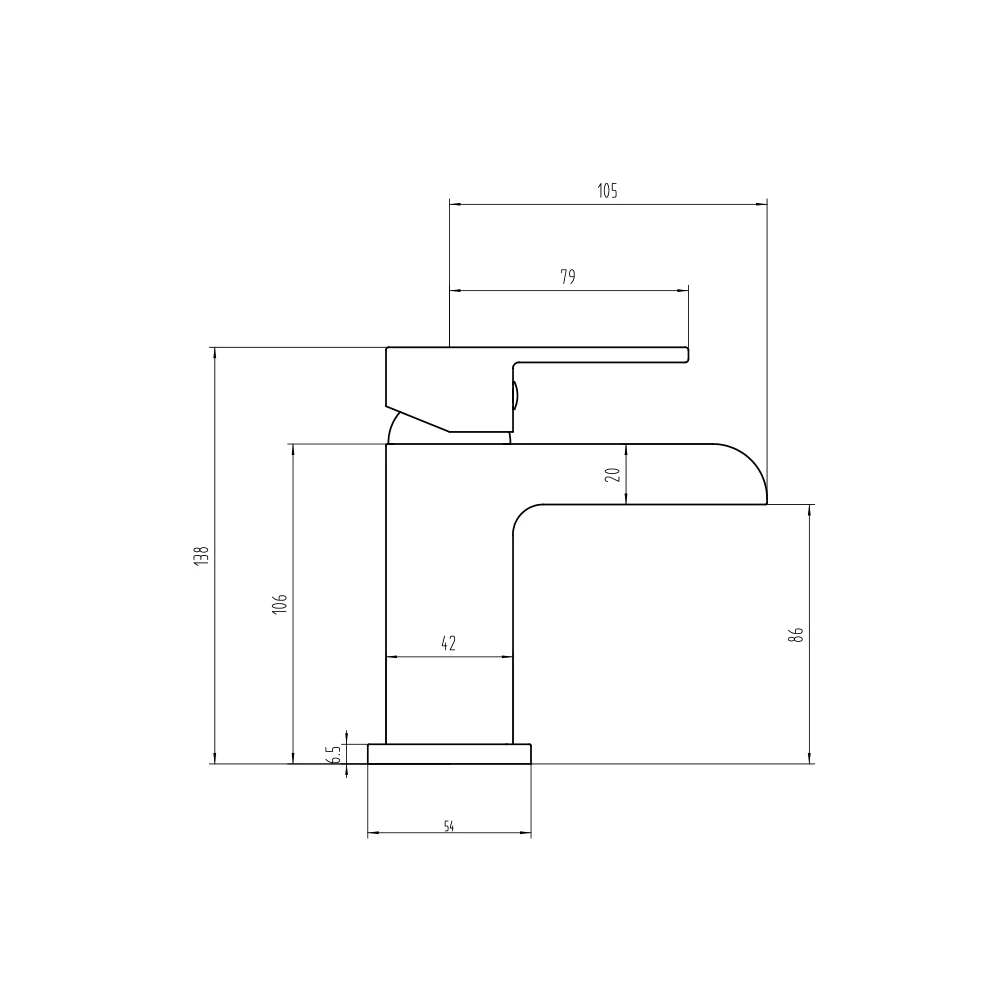 Vellamo Reve Matt Black Waterfall Basin Tap & Waste 8 Vellamo Reve Matt Black Waterfall Basin Tap & Waste - Image 6