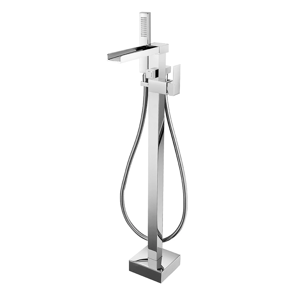 Vellamo Maya Floor Mounted Waterfall Bath Filler 4 Vellamo Maya Floor Mounted Waterfall Bath Filler - Image 2
