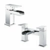 Vellamo Reve Waterfall Basin Mixer & Waterfall Bath Filler Value Pack 2 Vellamo Reve Waterfall Basin Mixer & Waterfall Bath Filler Value Pack -TAP WAREHOUSE Shop vellamo reve waterfall basin bath tap pack cutout