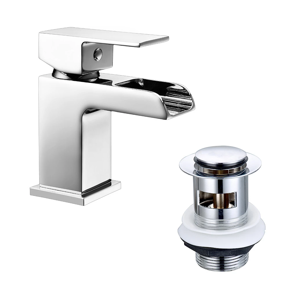 Vellamo Reve Waterfall Basin Mixer Tap & Waste 7 Vellamo Reve Waterfall Basin Mixer Tap & Waste - Image 5