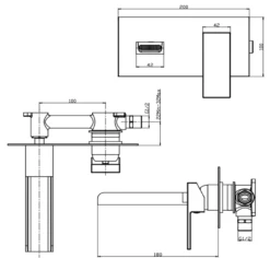Vellamo Reve Wall Mounted Waterfall Basin Mixer -TAP WAREHOUSE Shop vellamo reve waterfall wall basin mixer tech