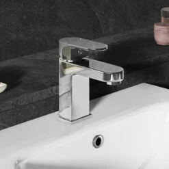 Vellamo Reveal Chrome Basin Mixer Tap & Waste -TAP WAREHOUSE Shop vellamo reveal chrome basin mixer lifestyle