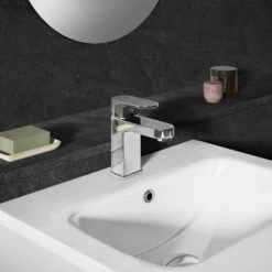 Vellamo Reveal Chrome Basin Mixer Tap & Waste -TAP WAREHOUSE Shop vellamo reveal chrome basin mixer lifestyle2