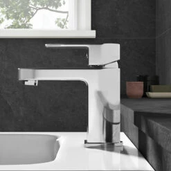 Vellamo Reveal Chrome Basin Mixer Tap & Waste -TAP WAREHOUSE Shop vellamo reveal chrome basin mixer lifestyle4
