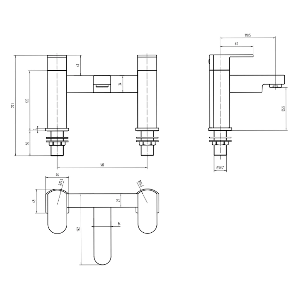 Vellamo Reveal Bath Filler Tap 6 Vellamo Reveal Bath Filler Tap - Image 4