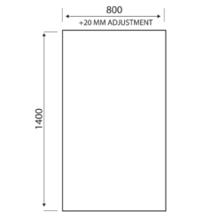 Vellamo Matt Black 6mm Smoked Black Hinged Bath Screen - 1400 X 800mm 13 Vellamo Matt Black 6mm Smoked Black Hinged Bath Screen - 1400 X 800mm -TAP WAREHOUSE Shop vellamo smoked hinged bath screen tech